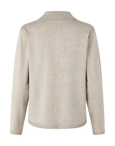 Mbym - Polini-M Strik Polo - Oyster Melange 